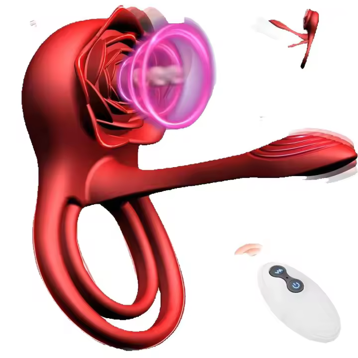 Leten 10 Vibración Rosa Anillo Vibrador Vibradores Punto G Estimulador del Clítoris Adultos Parejas Juguete Sexual para Hombres - 1