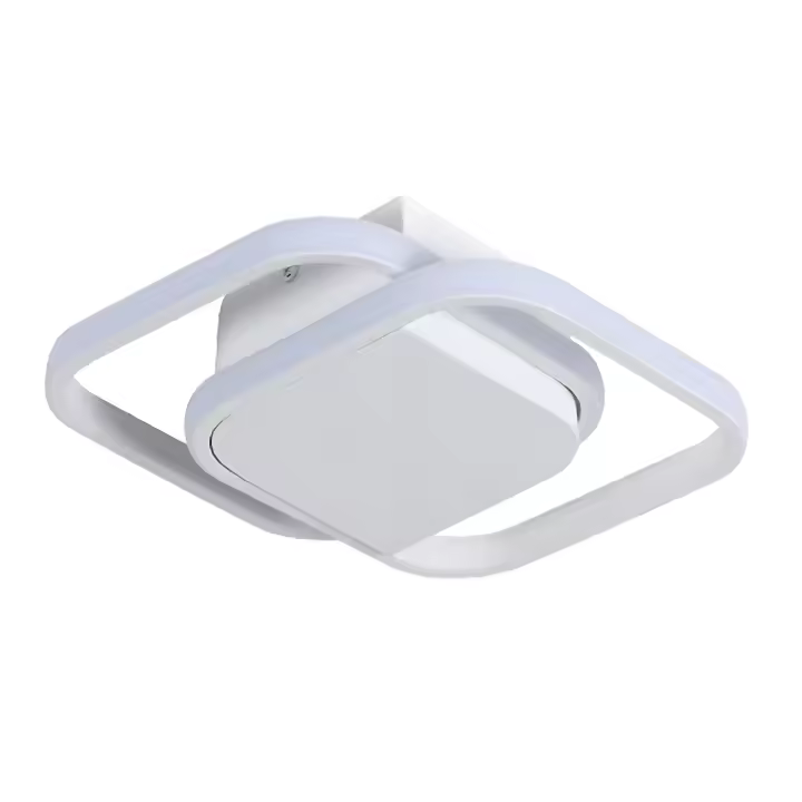 Goeco LED Plafón de Techo Lámpara de Techo Moderna de Doble Cuadrado 2500 LM - 1