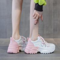 Zapatos deportivos casuales de plataforma versátiles nuevos 2025, blancos pequeños, populares para mujer, estilo papá - details 4