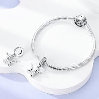 Colgante de luciérnaga que brilla en la oscuridad, cuentas de plata 925, compatible con pulseras originales, collar, regalos de Navidad, joyería para niña - details 53