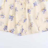 Blusa de Primavera Suave Estampado Floral Comodidad Versátil Moda para Mujeres - details 7