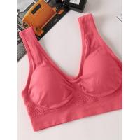 Sujetador deportivo con almohadillas incorporadas, transpirable, alta elasticidad, sin aros, perfecto para yoga, fitness, correr - details 1