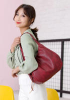 Bolso de mano para mujer de piel sintética suave de alta capacidad, diseño vintage, bolso de hombro con asa superior para mujer - details 7