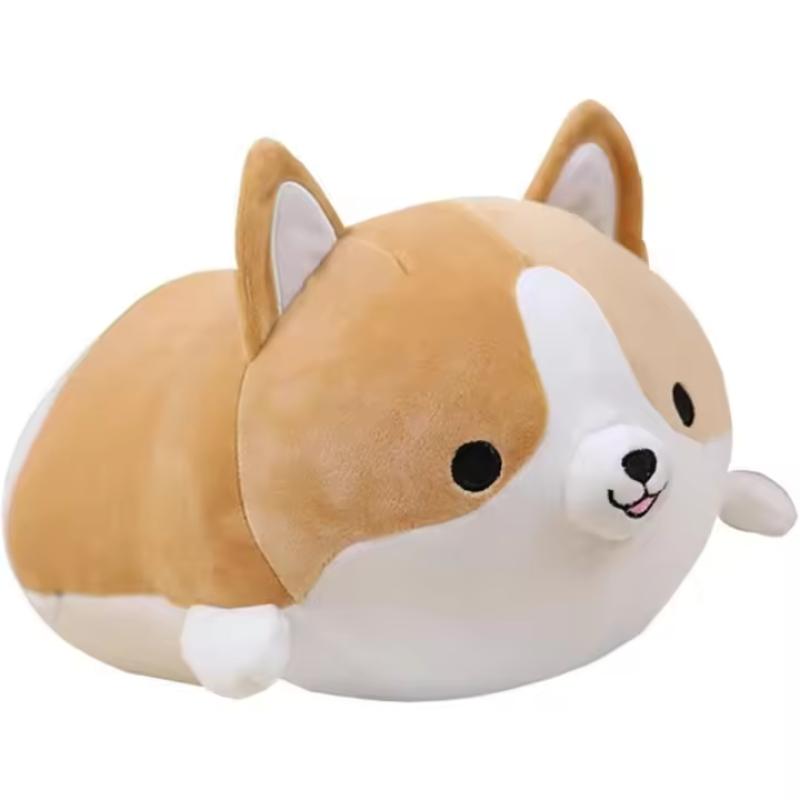 Almohada de peluche de perro Corgi, suave, lindo Shiba Inu Akita, animales de peluche, regalos de juguete - 1