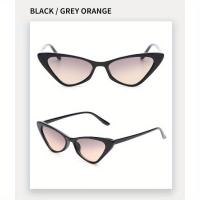 Gafas de Moda Estilo Retro Ojo de Gato para Mujeres y Hombres - Elegantes Monturas Pequeñas Vintage con Marco Brillante de Plástico y Lentes Oscuros, Perfectas para Atuendos Casuales y Modernos - details 4
