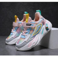Zapatos de marca para niños, zapatillas de deporte para niñas, zapatos deportivos transpirables para niños, zapatillas de tenis cómodas informales de color rosa a la moda para uso diario - details 26