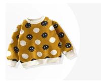 Suéter de Terciopelo de Peluche para Niños Ropa de Invierno Gruesa con Estampado - details 9