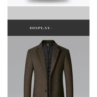 GASL-Gabardina lana larga hombre, abrigo informal negocios, otoño-invierno, sólido, novedad. - details 8