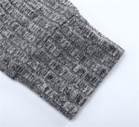 Jersey clásico de cuello alto para hombre, Jersey de punto con tejido acanalado, ajustado, color negro, para primavera y otoño, nueva moda - details 14