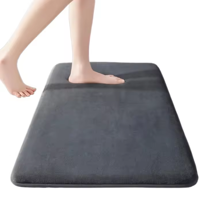 Alfombra de baño de espuma viscoelástica Alfombra de baño antideslizante Alfombra de piso ultra suave Antideslizante Absorbente de agua - 1