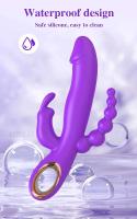 Vibrador de Aguja de Conejo 3 en 1 Estimulador de Clítoris y G Spot para Mujer Masajeador de Vagina - details 4