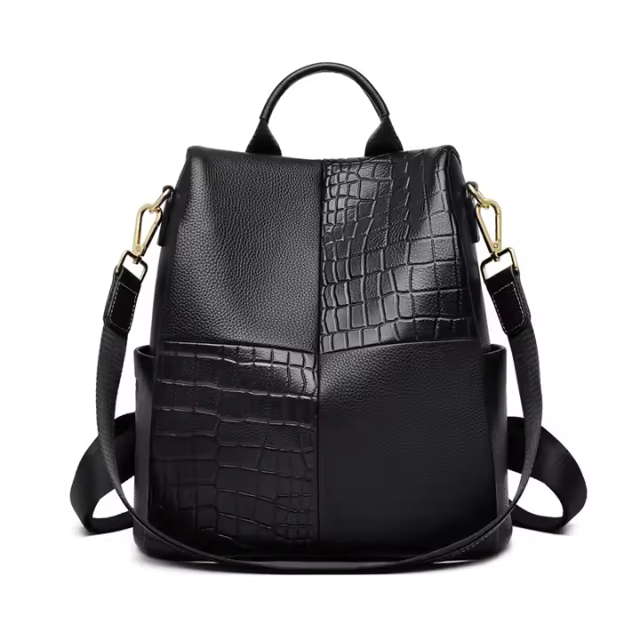 FOXER Mochila de cuero para mujer, bolso de viaje clásico para mujer - 1