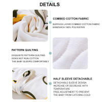 Saco de dormir de dibujos animados para bebés, saco de dormir grueso de dos patas con Mangas desmontables para niños y niñas, para Otoño e Invierno - details 12