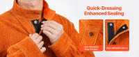 SucceBuy Chaqueta de soldadura resistente a las llamas - Tamaño XL, chaqueta de seguridad de cuero de vaca duradera, impermeable y resistente al calor - details 4