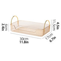 Elegante caja de almacenamiento de maquillaje para baño, inodoro y tocador. - details 0