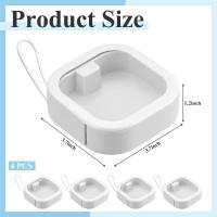 Organizador portátil de lazos para el pelo, contenedores de almacenamiento de accesorios para el cabello, soporte apilable para corbatas, alfiler, hisopo de algodón, 4 piezas - details 1