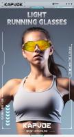Kapvoe-Photochromic Cycling Glasses Light Weight Running Glasses Rimless Sunglasses  Bike Bicycle Sports Men's MTB Goggles UV400 - details 0