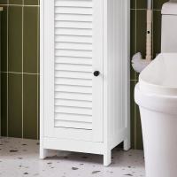 Armario para baño Alto Mueble Columna de Baño Estanterías de Baño con 2 Puertas y 1 Cajón Blanco - details 20