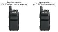 Mini Walkie Talkie PMR 446 PTT, 4 piezas, para caza, cafetería, RETEVIS, RT622 - details 1