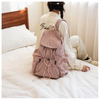 Nueva mochila práctica de gran capacidad nuevo nicho de cordón de ocio estudiante mochila tela lavada - details 32