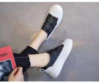Deportes de moda para mujer con tenis con cordones, zapatos casuales blancos - details 4
