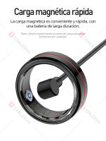 SANLEPUS Anillo Inteligente para Fitness y Salud | Rastreador Pasos, Calorías, Sueño y Estrés Continuo | App QRing | Compatible iPhone/Android/Xiaomi, Smartring - details 12