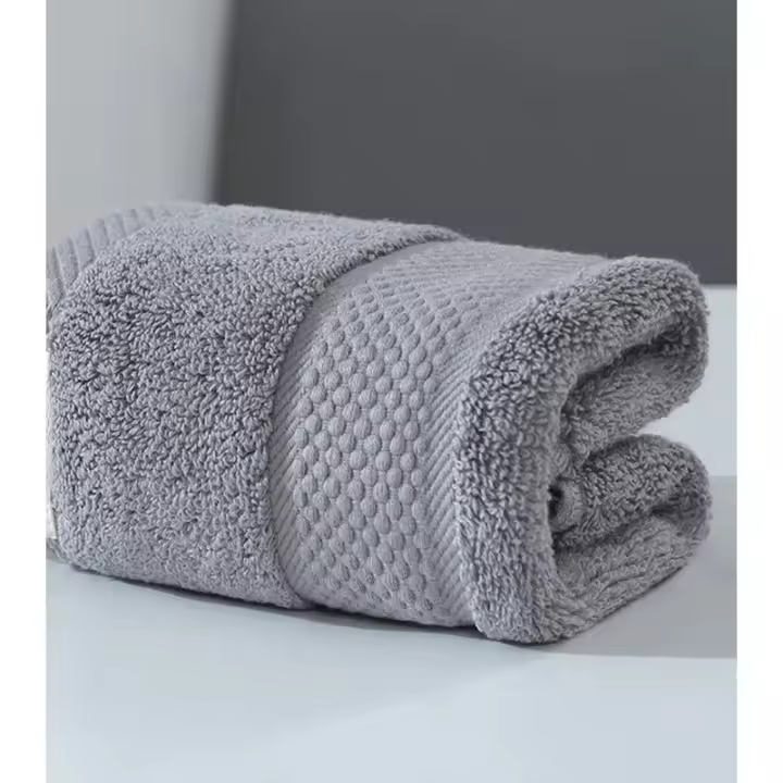 Toalla facial de algodón puro para adultos, 3 piezas, suave y absorbente, para el hogar - 1