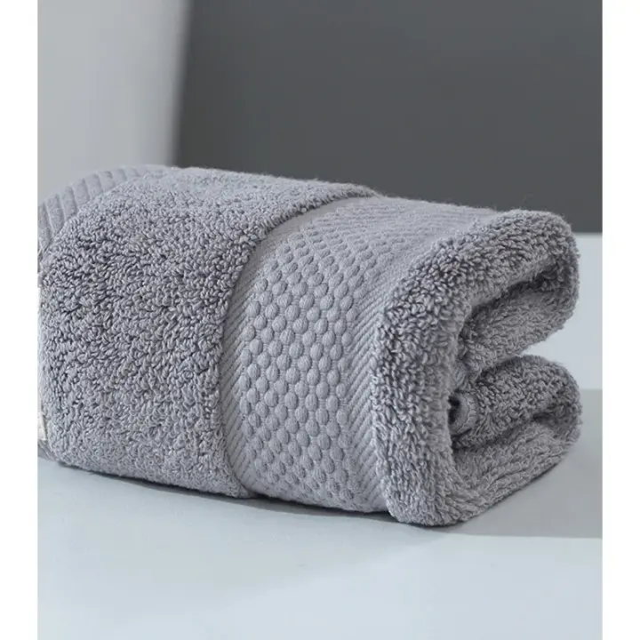 Toalla facial de algodón puro para adultos, 3 piezas, suave y absorbente, para el hogar - 1