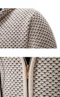 Abrigos de punto a la moda para hombre, Tops gruesos de lana holgados y lisos para exteriores, cárdigan con capucha versátil para otoño e invierno, suéter para hombre - details 6