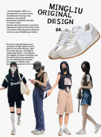 Cuero nuevos zapatos de entrenamiento moral deportivo de fondo plano zapatos blancos casuales para mujer - details 3
