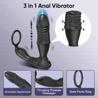 Vibrador con aplicación para masajeador de próstata con empuje masculino para hombres, tapón Anal Gay, tapón Anal remoto inalámbrico, juguete sexual para parejas - details 1