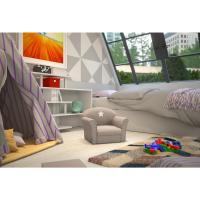 Sillón Infantil Atlmátrica Marrón Taupe Ideal para Muebles y Organización - details 1