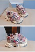 Zapatos deportivos de malla para niños y niñas, zapatillas de correr de Color sólido para estudiantes, resistentes al desgaste, cómodas, novedad de primavera 2024 - details 13