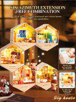 Casa de muñecas DIY Cottage Art House escena en miniatura decoración hecha a mano Mini montaje juguetes para juego de imitación para niñas regalos de cumpleaños - details 1