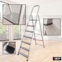 7 Peldaños en Aluminio - Escaleras Plegables Aluminio - Hecho en Europa - Portátil y Plegable - details 0
