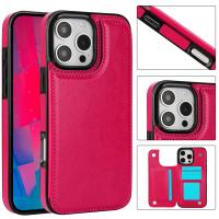 Para iPhone 16 15 14 Plus 13 12 Mini 11 Pro Max Funda de cuero PU Soporte para tarjetas, doble cierre magnético y Shockpro duradero - details 12