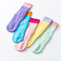 Calcetines de yoga para mujer, medias de algodón antideslizantes para Pilates, deportes, Zumba, ejercicios aeróbicos, fitness, Color a la moda - details 3