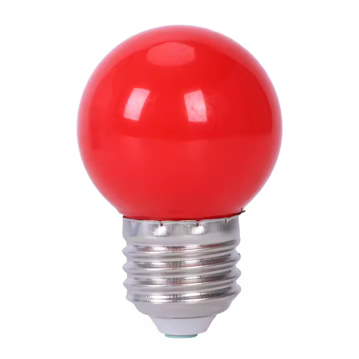 Bombilla LED de ahorro de energía, lámpara de luz de globo, E27, 3W, 6 SMD, CA 110-240V, Rojo - 1