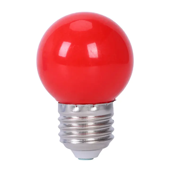 Bombilla LED de ahorro de energía, lámpara de luz de globo, E27, 3W, 6 SMD, CA 110-240V, Rojo - 1