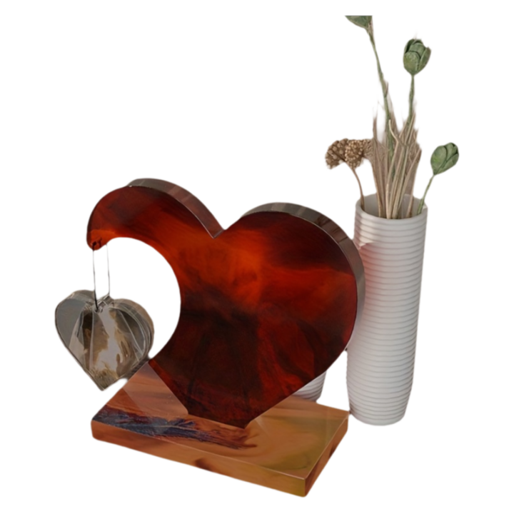 Molde De Silicona Para Resina En Forma De Corazón Grande Para Decoración De Hogar Y Ornamentos De Boda DIY Molde De Casting De Silicona Para Fotos