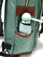 Mochila retro para ordenador portátil con puerto de carga USB, mochila de viaje impermeable para hombres y mujeres - details 5