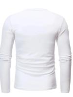 Día del padre Ropa transfronteriza de primavera y otoño Camiseta para hombres europeos y americanos Camisa básica Henry de manga larga para hombres - details 6