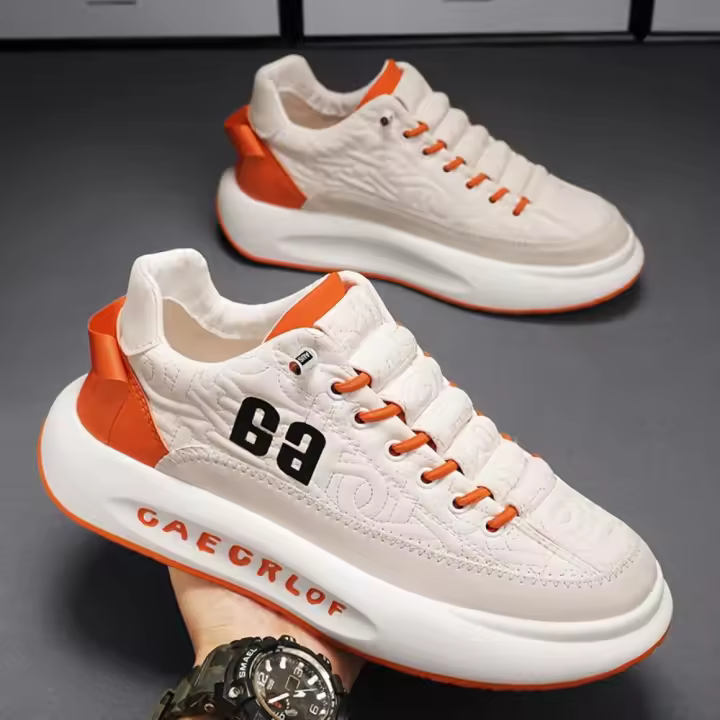 Zapatillas Deportivas de Estilo Chino Versátiles para Hombres Cerrado con Correa Elástica, Suela Gruesa, Moda en Tus Pies - 1