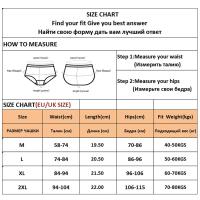 Bragas de algodón para mujer, ropa interior sexy de M-2XL, calada, con cinturón con letras, lencería de talla grande - details 0