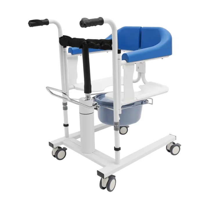 Silla de Ducha Mayores con Ruedas, Silla de Transferencia antigua, Grúa de Paciente, Capacidad de 90kg, Elevadora Para trasero - 1