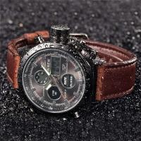 Reloj de Diseñador de Doble Tiempo Leten Reloj de Cronómetro Multifuncional con Banda de Nylon de Moda Reloj de Alarma para Hombres de Marca Grande - details 24