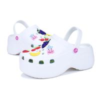 Sandalias clásicas blancas para mujer, zuecos de jardín, zapatos de playa informales, hogar - details 13