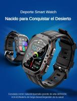 Reloj Inteligente Militar para Hombres SANLEPUS, Smartwatch con Pantalla AMOLED de 1.96
