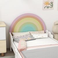 Cama para Niños de 3-6 Años Diseño de Arcoíris Mueble Moderno de Dormitorio 143x74x66 cm Rosa - details 7