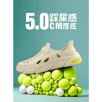 Nuevos Zapatos De Jardín Para Hombre Verano Ligeros Y Cómodos Sandalias Deportivas Y Casuales EVA Integrado Perforado Para Playa - details 0